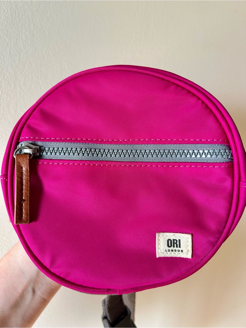 ORI London Fuschia hot pink Round Crossbody Bag- Paddington